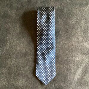 IKE BEHAR Neck Tie Men's 100% Silk USA Designer Blue Diamonds